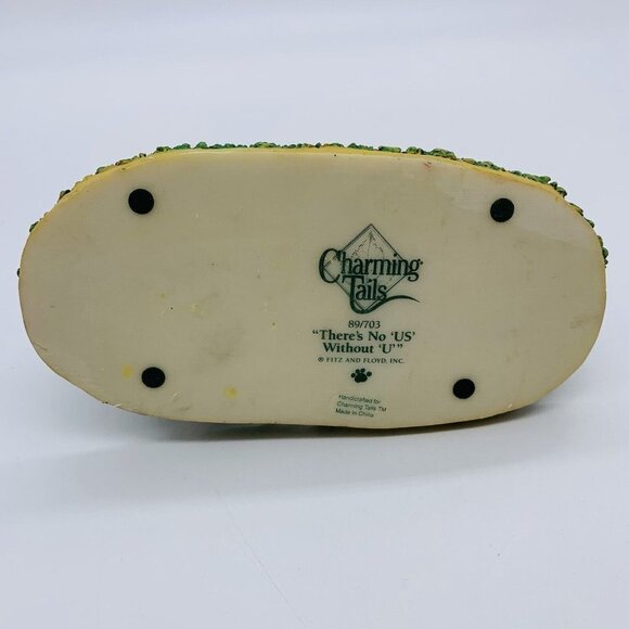 Vintage Charming Tails Fitz Floyd “There’s No Us With Out You” 3”T 4.5”W - Picture 5 of 5